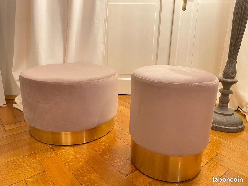 2 Poufs en velours (image 3)