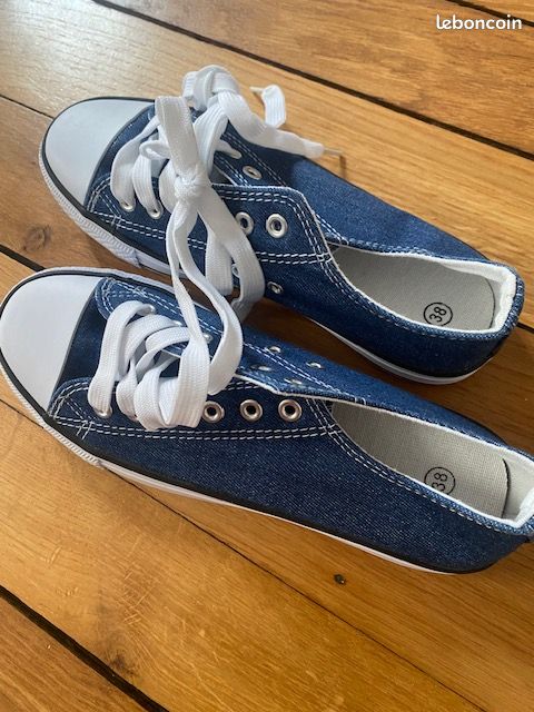 Tennis en toile bleu marine 38 (image 2)
