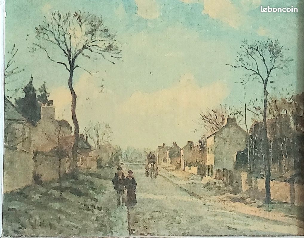 Tableau_Reproduction Route de Louveciennes Pissaro (image 2)