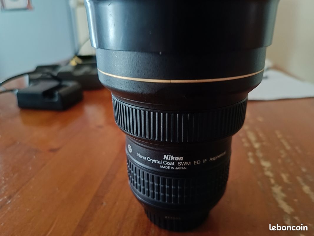 Titre : Objectif Professionnel Nikon AF-S 14-24mm f/2.8G ED – État Neuf (image 1)