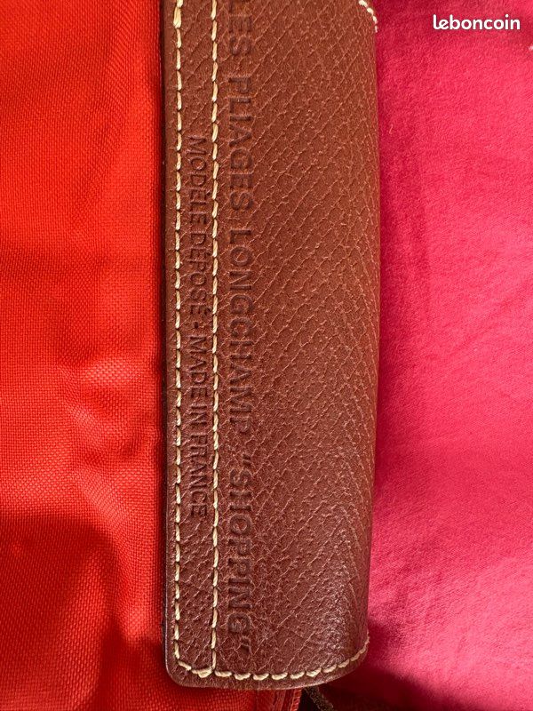 Sac longchamp en toile pliable vintage (image 3)