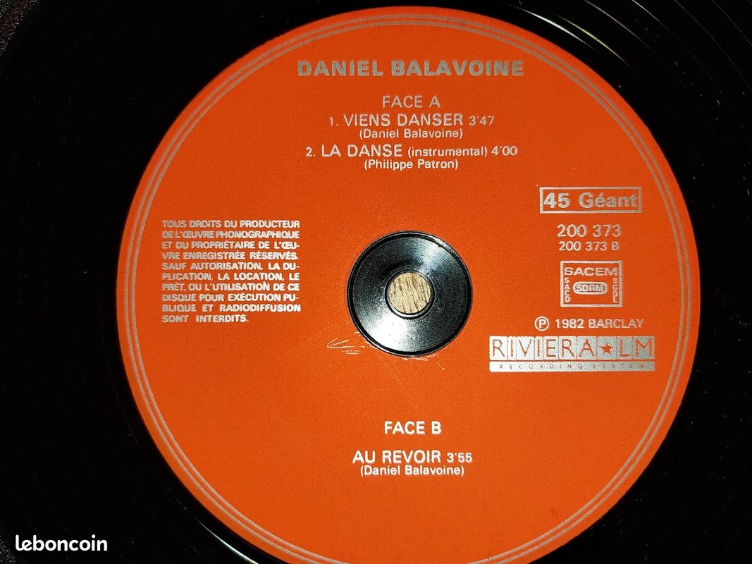Double Album 33t et Maxi 45t de D Balavoine" (image 5)