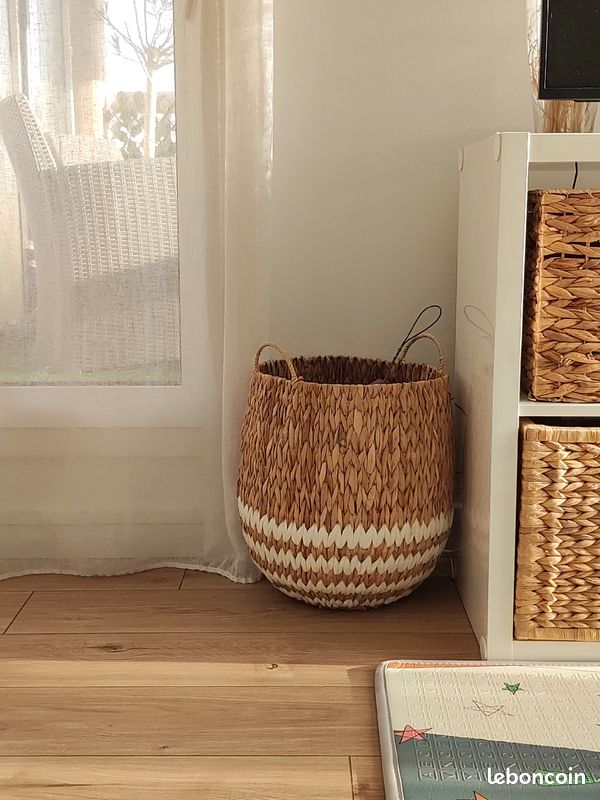 Panier rotin naturel (image 3)