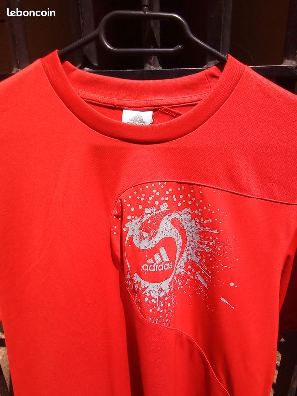 T shirt adidas vintage rouge (image 2)
