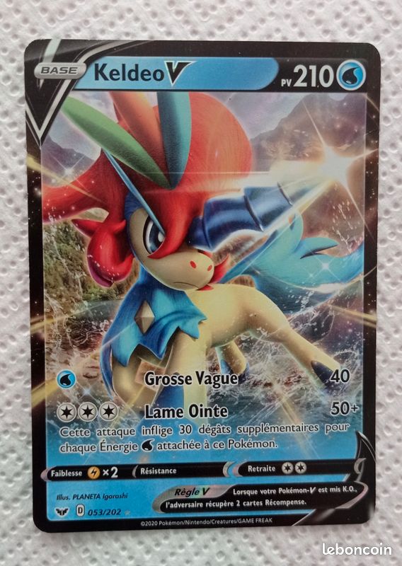 keldeo v pokemon card SV11W] ex 161/086〈SR〉 Shield Base Set Singles Keldeo EX 2025 Pokemon White