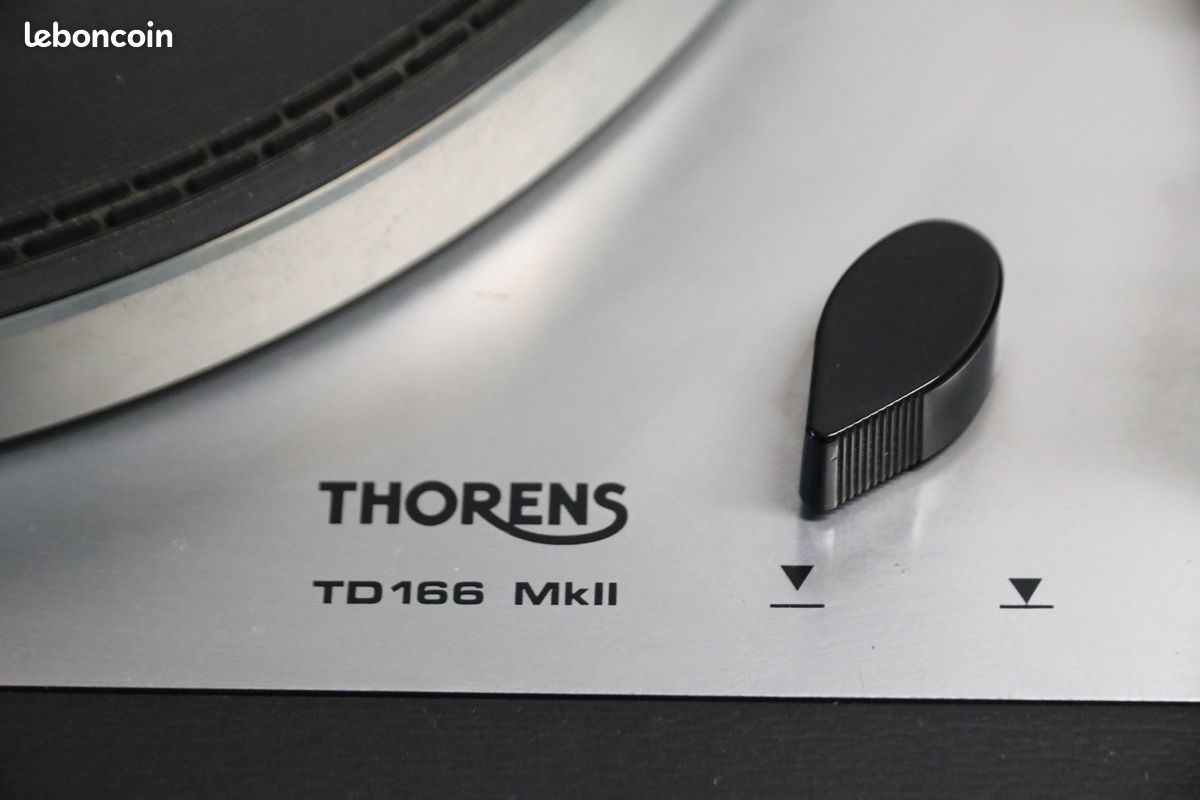 Occasion, fonctionne : Platine vinyle Tourne disque THORENS TD166 MkII (image 2)