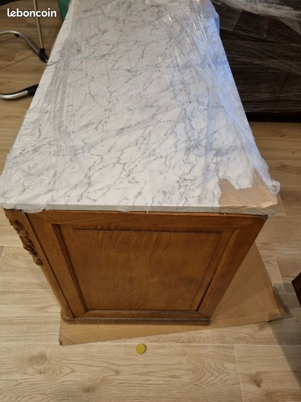 Commode ancienne en bois massif style Louis Philippe (image 6)
