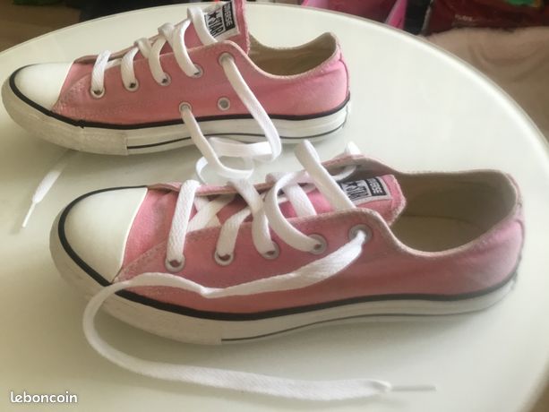 converse blanche basse taille 34