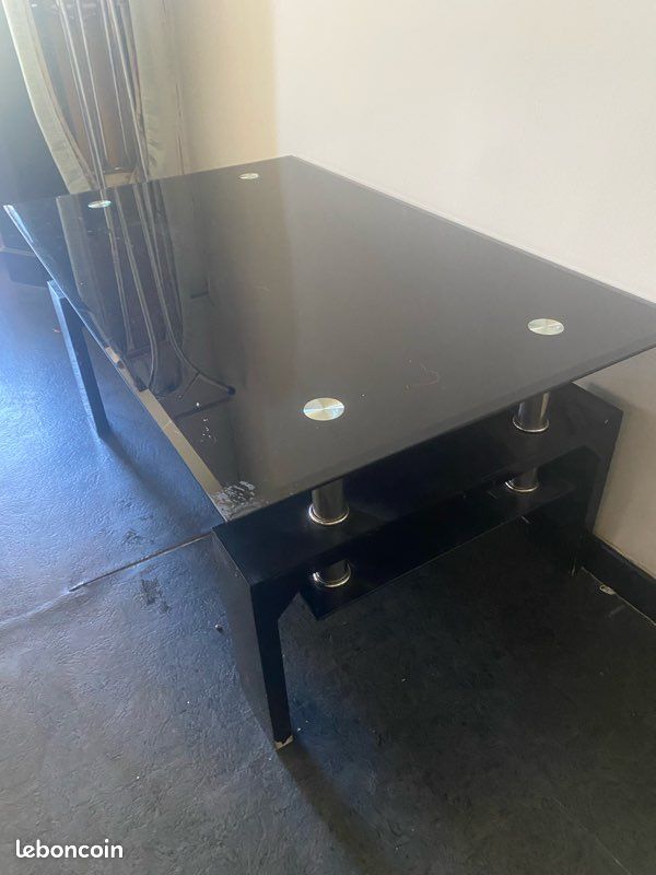 Table basse en verre (image 1)