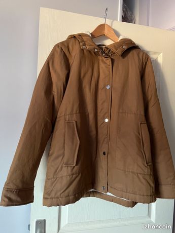 Veste Caroll Marron Taille 44 En Laine - État Impeccable Comme Neuve