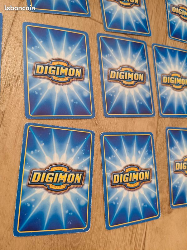 Lot de 16 cartes Digimon jaune Cartes en français De état moyen à très bon état (image 7)