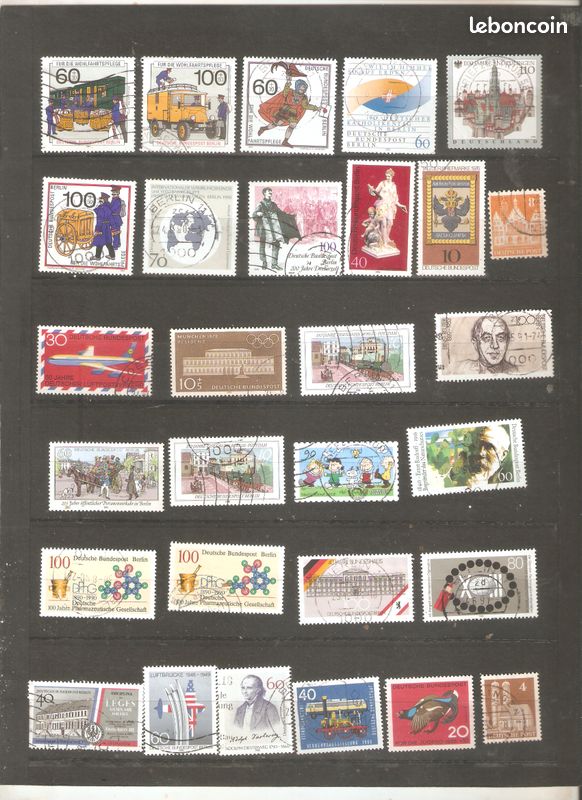 Collection De 200 Timbres Allemands émis Avant 1945 – Oblitérés