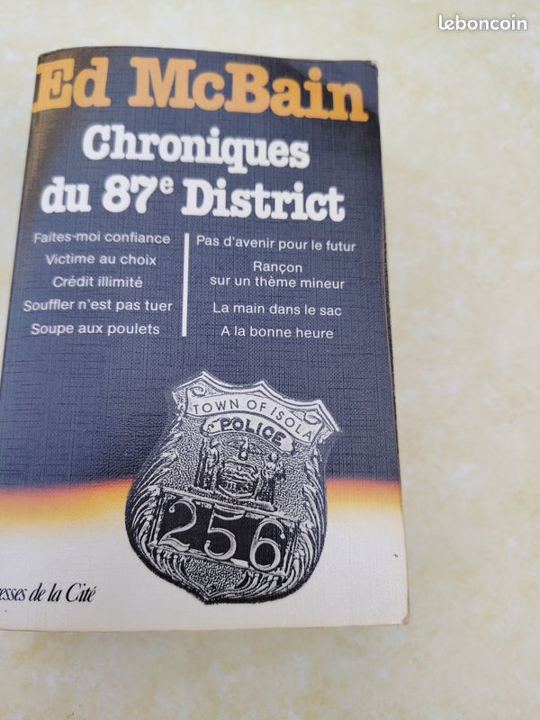 1 volume (9 romans) ED MC BAIN chroniques du 87ème district (image 3)