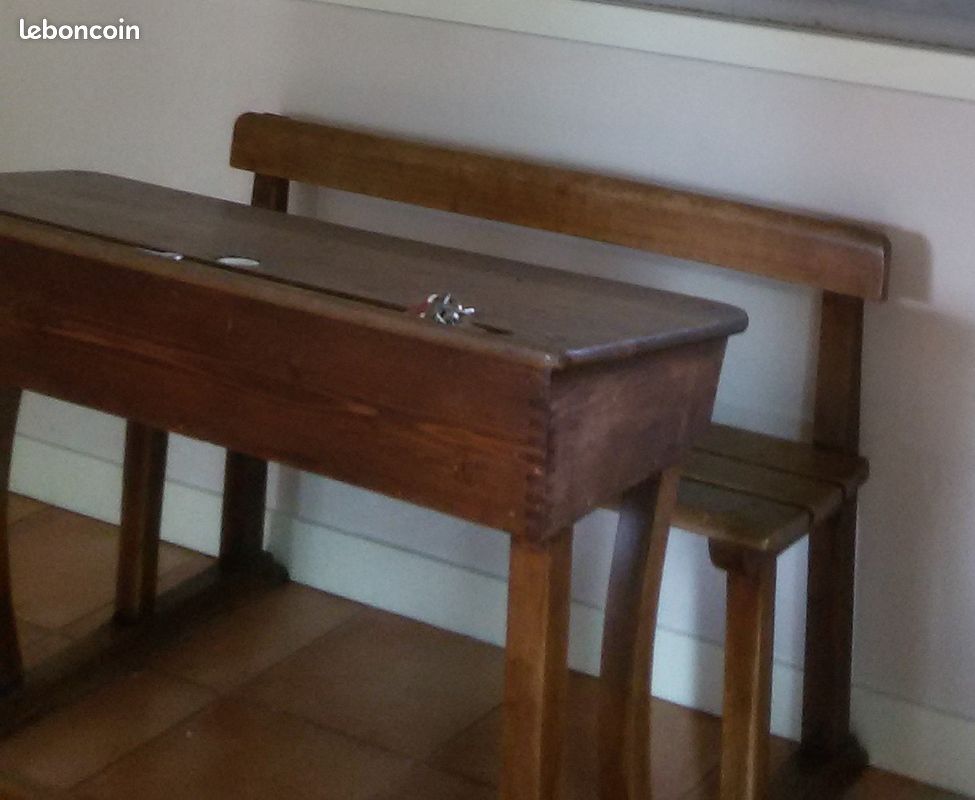 Table ecolier vintage (image 1)