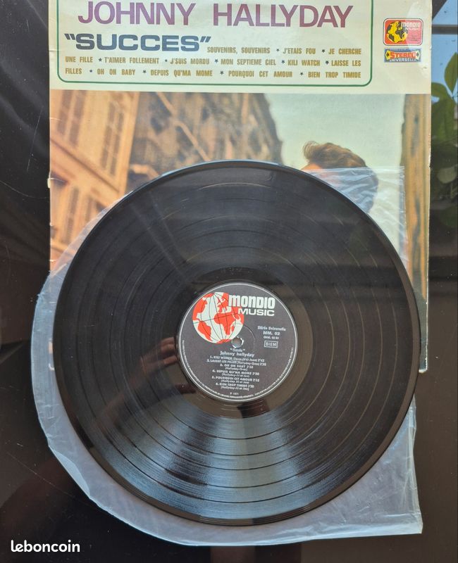Vinyle 33t Johnny Hallyday "succes" (image 4)