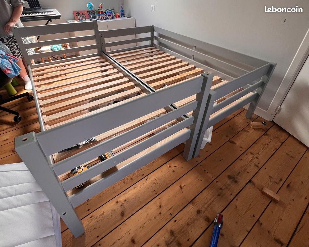 Vend lit superposé modulable 190x90cm avec les matelas (image 4)