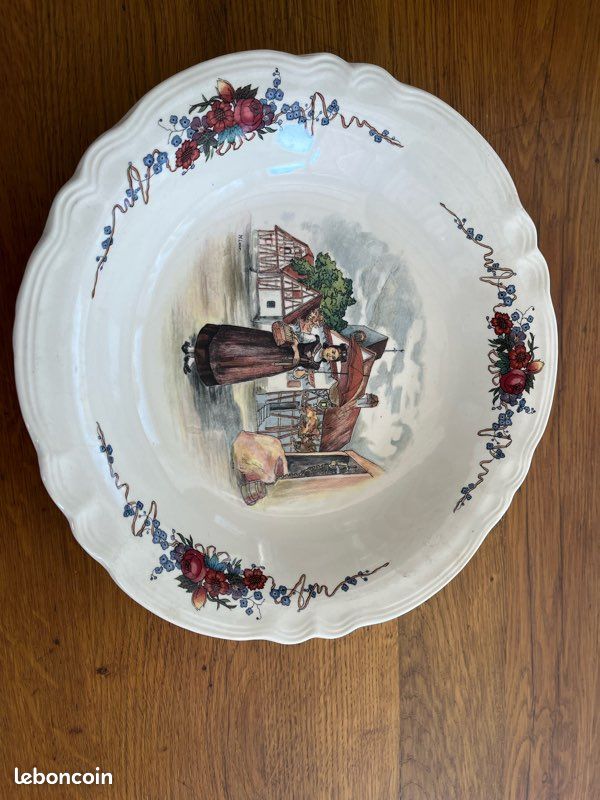 Assiettes plates,faïencerie Sarreguemines, modèle Obernai (image 14)