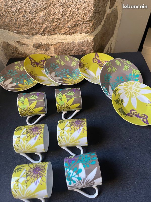 Lot de 6 tasses à café Maison du Monde Neuf (image 2)
