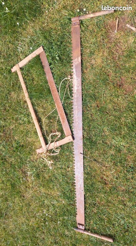 Scies de bucheron anciennes (image 2)