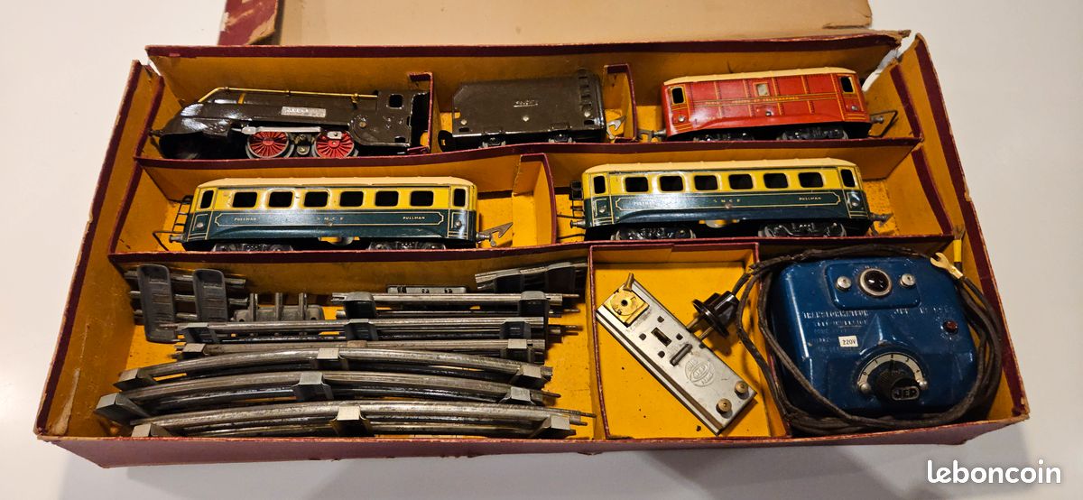 JEP coffret d'origine Série 59 pour train en 0 avec 2 wagons