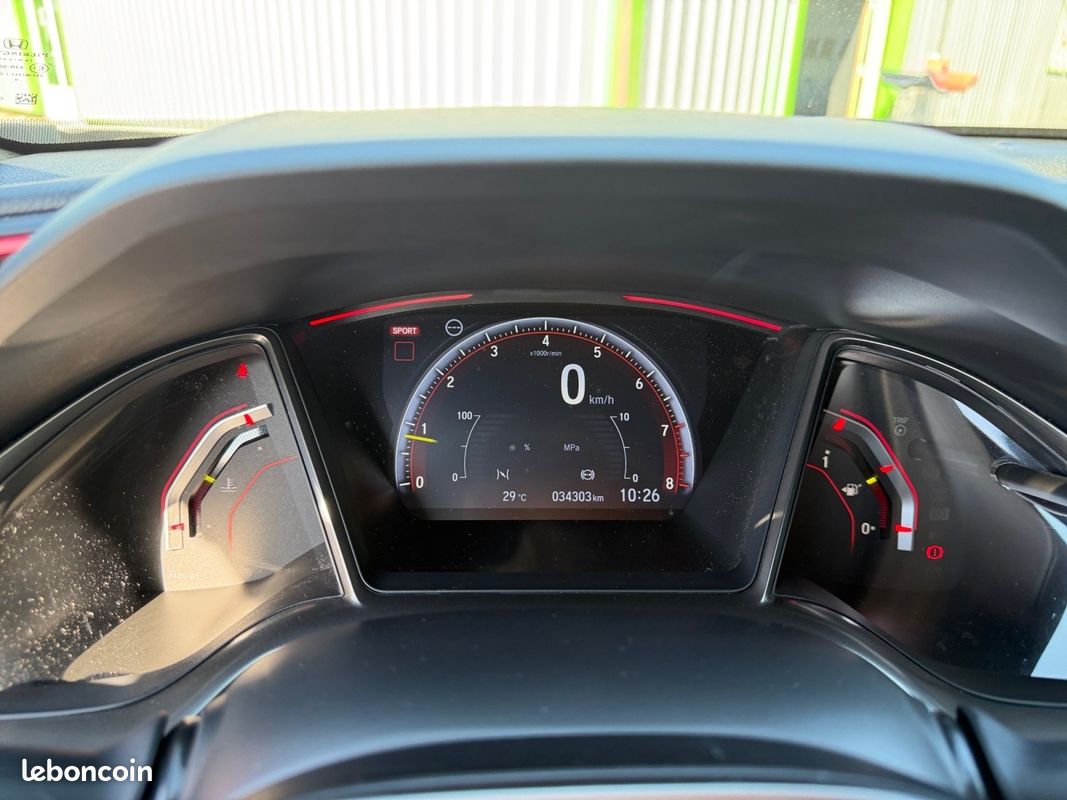 HONDA CIVIC Type R Caméra de Recul Régulateur Adaptatif 320Ch Garantie 12 mois 34000 kms (image 11)