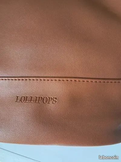 Beau Sac à main Lollipops marron clous (image 3)