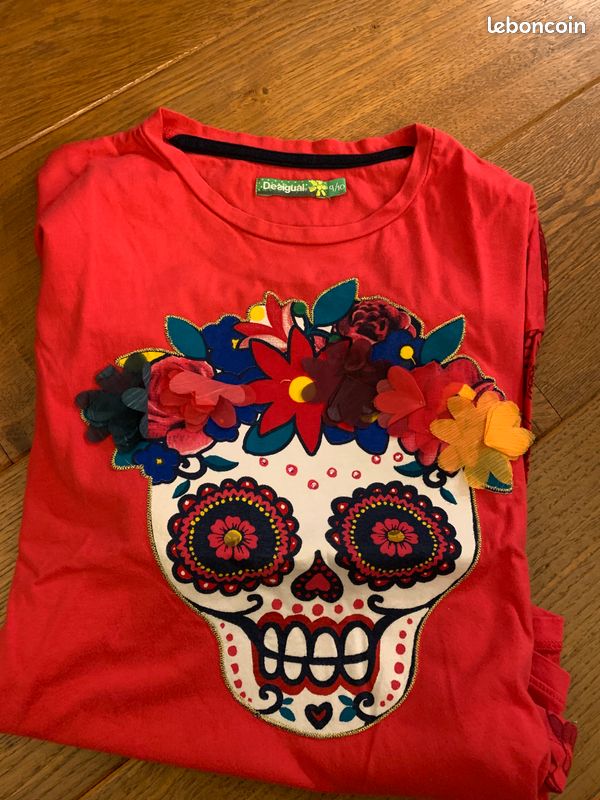 Tee-shirt Manches longues Fille 9/10 ans Desigual (image 1)