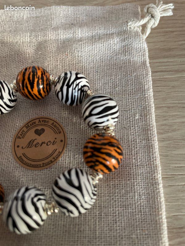 Magnifique bracelet neuf perles rondes (image 2)