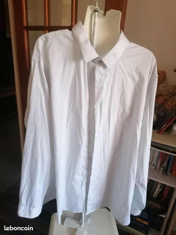 Chemise blanche homme XXL Gemo Vêtements