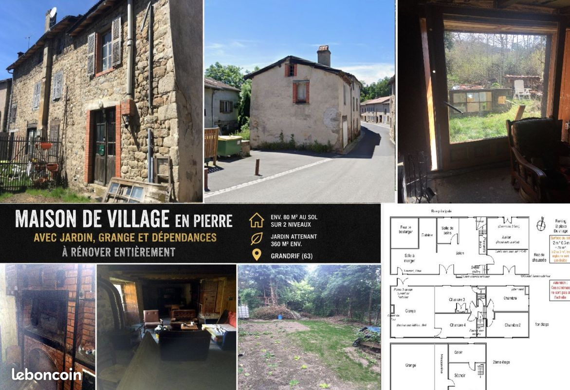 Maison 5 pièces 160 m² · à Grandrif · 160 m² · 24 000 €