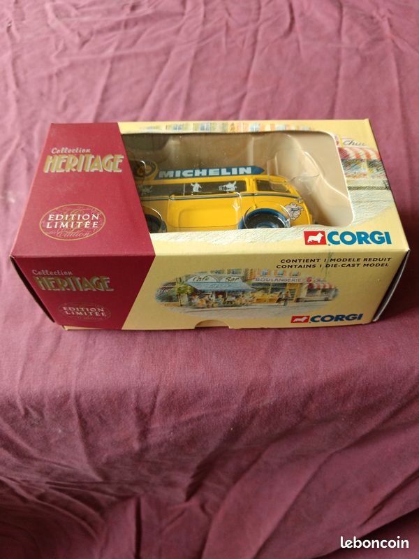 Miniature Peugeot D3A Michelin - Publicitaire TDF - Échelle 1/43 - Fait Main - France