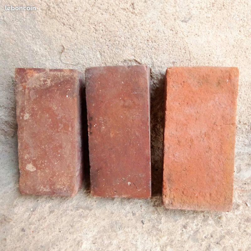 Lot anciennes briques rouges orange (image 2)