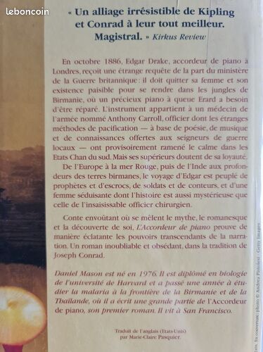 [Livre] L'Accordeur de piano - Etat correct (image 2)