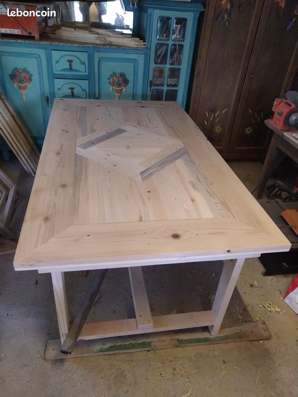 Table a rallonges grise (image 1)