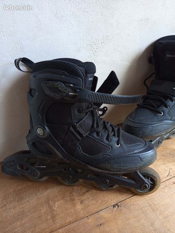 Paire de Rollers d'occasion Play4 Oxelo pour enfants : Achat occasion | Rollers et skates Noir 30 Bon état
