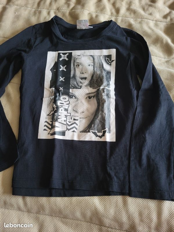 T-shirt Fille CHICA VAMPIRO – 14 Ans, Crème, Coton – Neuf Avec étiquettes