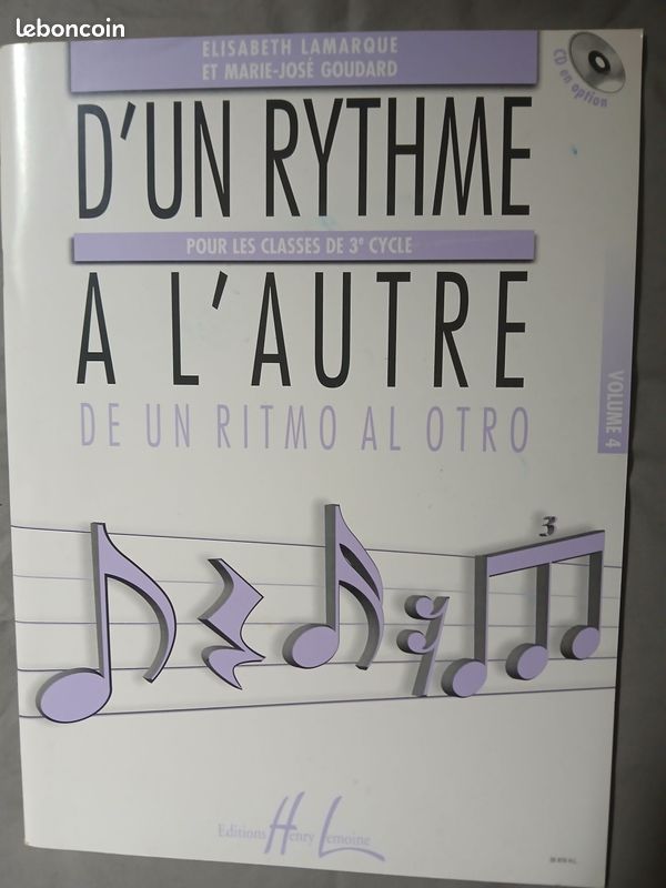 Partition D'un Rythme à l'autre et entrainement progressif à la lecture rythmique (image 1)