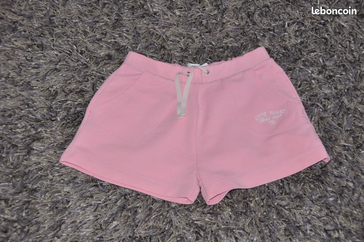 10 ans fille short rose coton OKAIDI (vero68) (image 2)