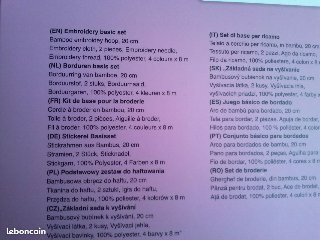 Kit de broderie point croix Neuf (image 4)