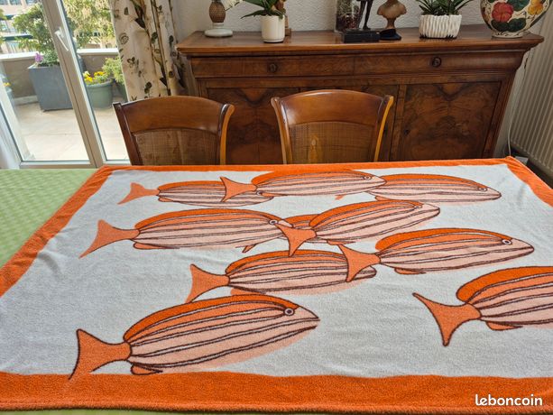 drap de plage hermes serviette navires bateaux en