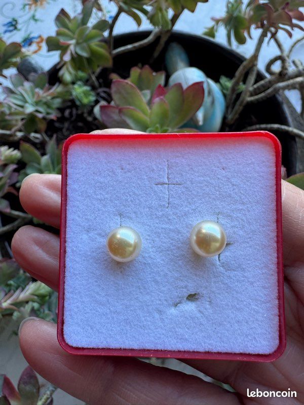 Boucles D'oreilles Vintage à Vis - Perles Et Tiges, élégance Rétro