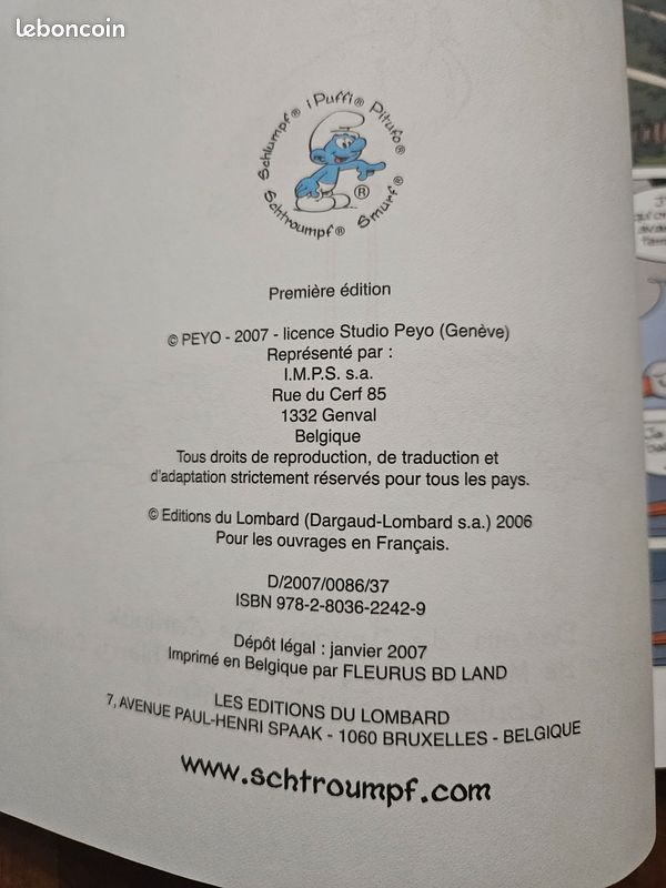 BD EO les Schtroumpfs tome 25 (image 5)