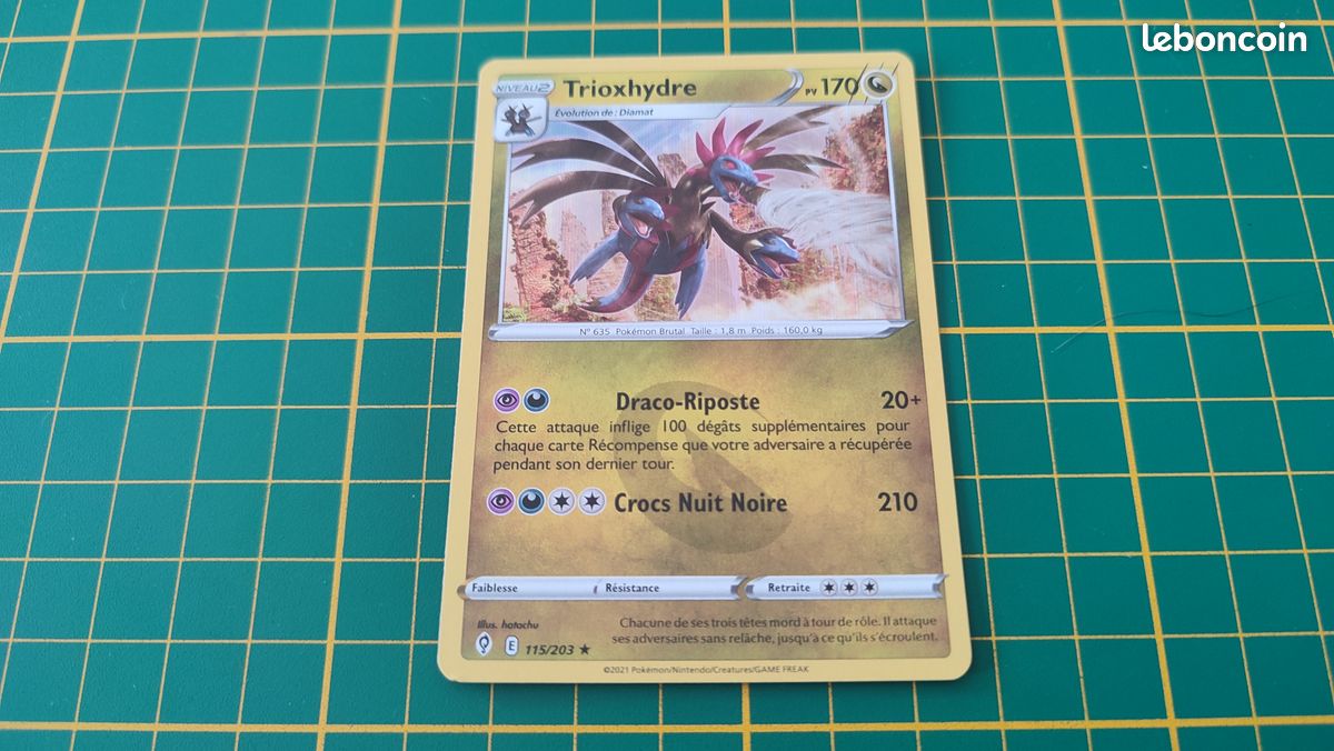 115/203 Carte Pokémon Trioxhydre rare holographique Epée et Bouclier EB07 Evolution Céleste #B10 (image 1)