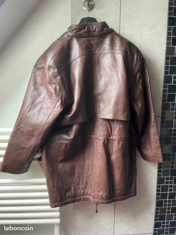 Veste Longue En Cuir Vintage Femme Années 90 – Noir – Coupe Classique Avec Ceinture | Manteau Basique Pour Automne/hiver