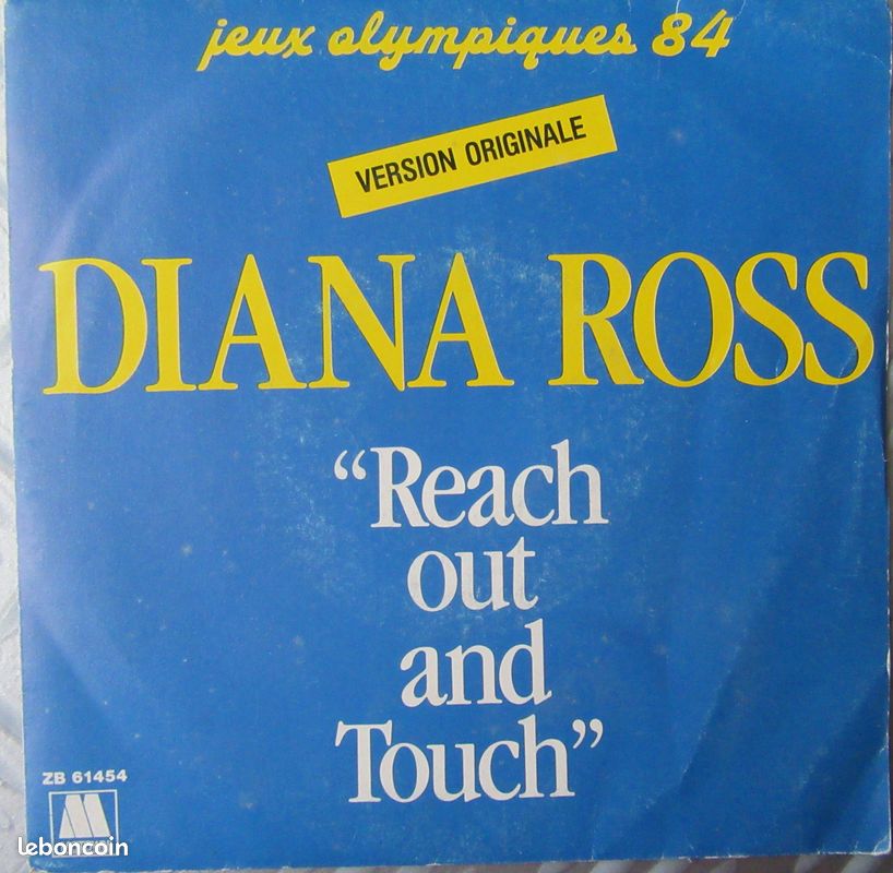 Disque vinyle 45 tours DIANA ROSS Version originale jeux olympiques 84 (image 1)
