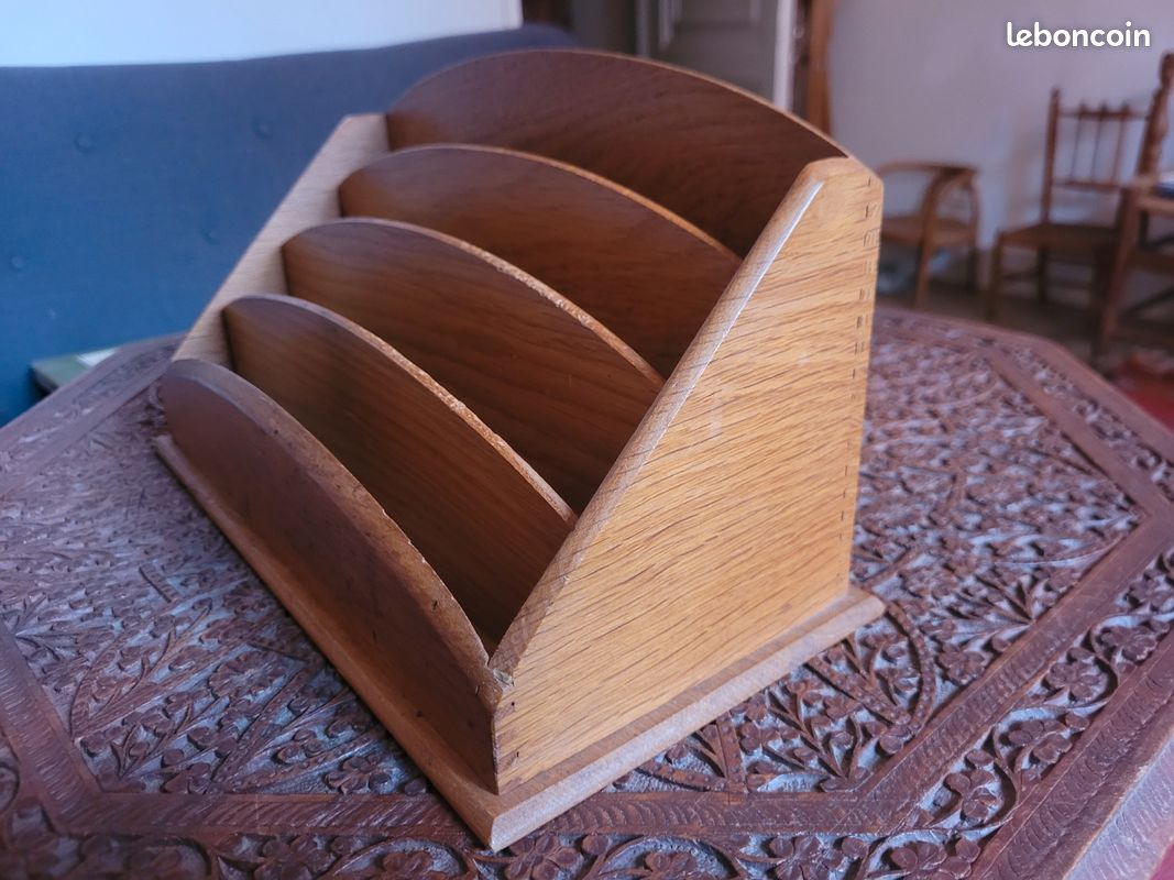 ANCIEN TRIEUR DE Bureau Porte Courriers En Bois EUR 28,00 - FR