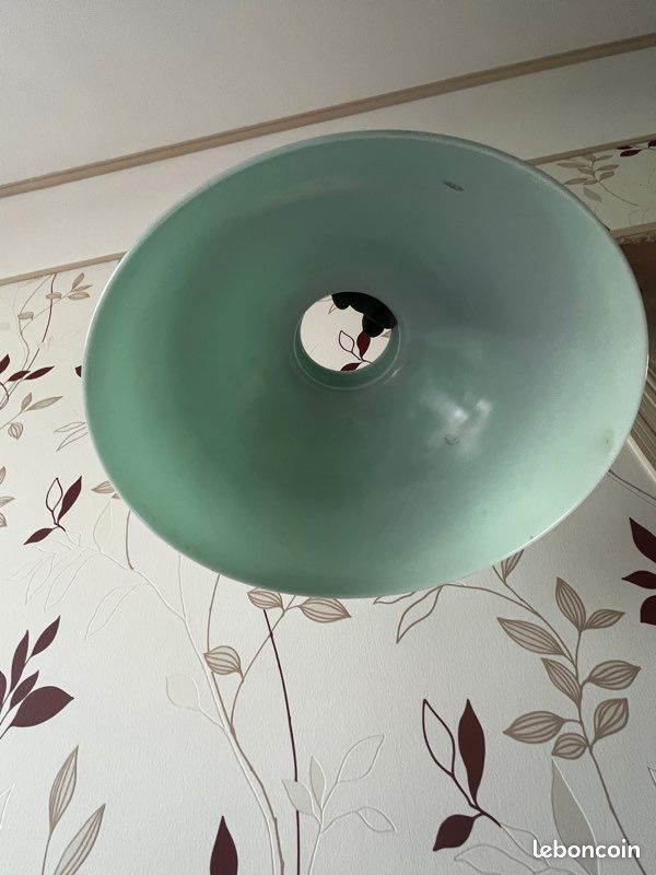 Grande Suspension opaline verte (image 4)