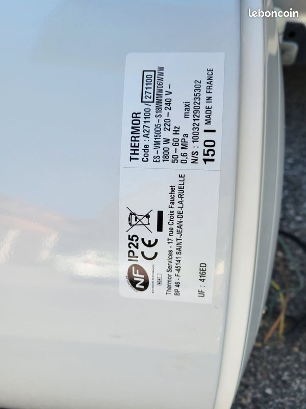 Chauffe eau Thermor 150 litres (image 2)
