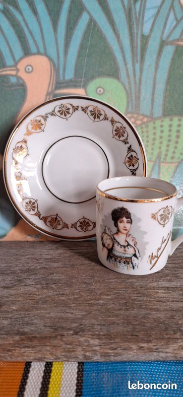 Vintage Porcelaine De Luxe France Napoleon & Josephine Gilded Teaset Teapot