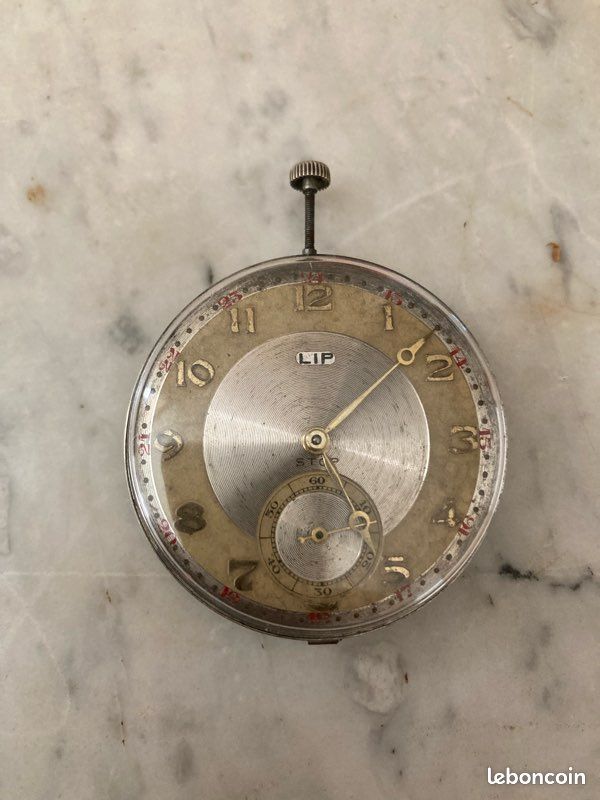 Ancien Petit Mouvement De Montre LIP - Pièce D'occasion Pour Réparation Ou Collection